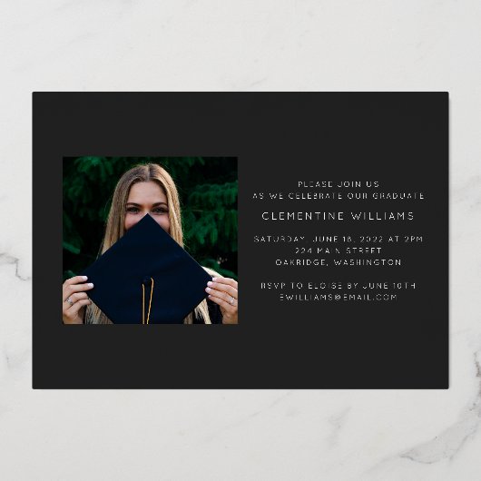 De geperste Uitnodiging van de Folie van het Afstu (Achterkant)