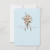 De geperste Wildflower Baby in Bloom Boho Baby sho Bedankkaart (Achterkant)