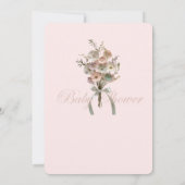 De geperste Wildflower Baby in Bloom Boho Baby sho Kaart (Achterkant)