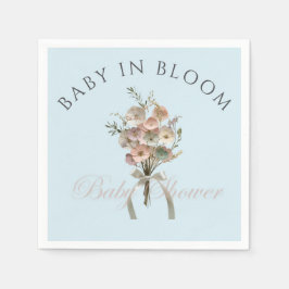 De geperste Wildflower Baby in Bloom Boho Baby sho Servet