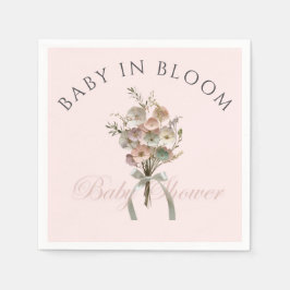 De geperste Wildflower Baby in Bloom Boho Baby sho Servet