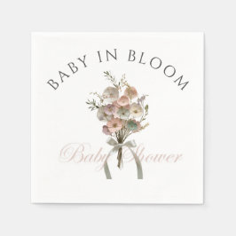 De geperste Wildflower Baby in Bloom Boho Baby sho Servet