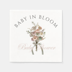 De geperste Wildflower Baby in Bloom Boho Baby sho Servet