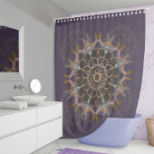 De gepilariseerde draad stropdas-in purpura refrac douchegordijn