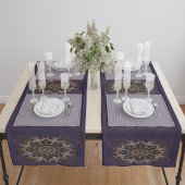 De gepilariseerde draad stropdas-in purpura refrac medium tafelloper