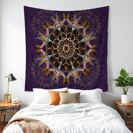 De gepilariseerde draad stropdas-in purpura refrac wandkleed