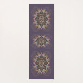 De gepilariseerde draad stropdas-in purpura refrac yogamat (Achterkant)