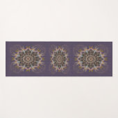 De gepilariseerde draad stropdas-in purpura refrac yogamat (Voorkant (horizontaal))