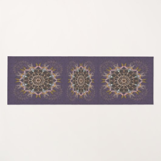 De gepilariseerde draad stropdas-in purpura refrac yogamat (Voorkant (horizontaal))