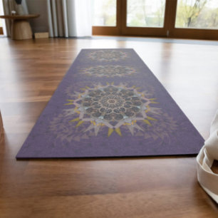 De gepilariseerde draad stropdas-in purpura refrac yogamat