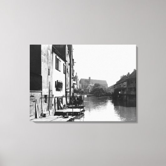 De Gera in Erfurt, Doringia, c.1910 Canvas Afdruk (Voorkant)
