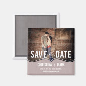 De geraffineerde legantie sparen de Datum Magnet - (Voorkant / Achterkant)