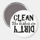 De gerechten zijn. Ja. Ja. Schoon of Vuil? Magneet (Voorkant / Achterkant)