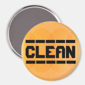 De gerechten zijn schoon magneet (Voorkant / Achterkant)