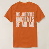 De gerechtvaardigde oudheden van Mu KLF ventilator T-shirt (Design voorkant)