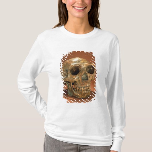 De gereconstrueerde schedel van het Man van de peu T-shirt (Voorkant)