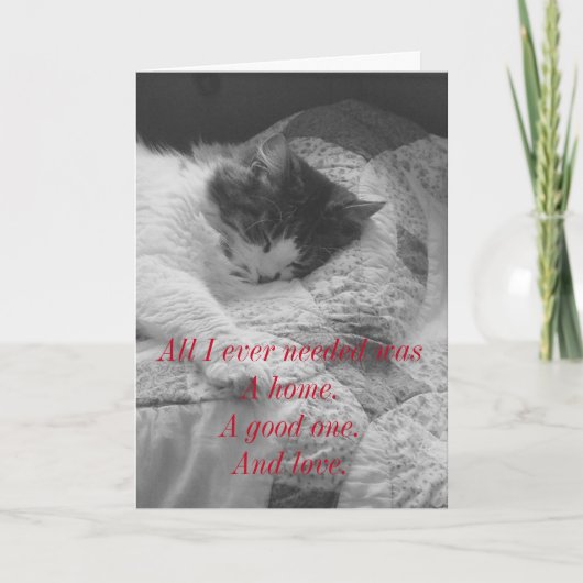 De gered. bedankkaart (Voorkant)