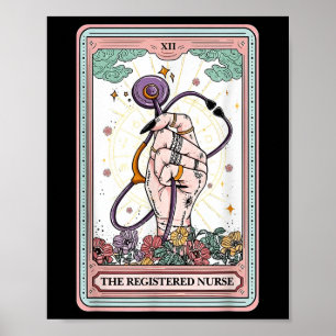 De geregistreerde Nurse Tarot Kaart Poster