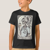 De geregistreerde Nurse Tarot Kaart Skeleton Rn Nu T-shirt (Voorkant)
