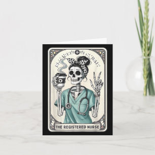 De Geregistreerde Verpleegster Tarotkaart Skelet R Kaart