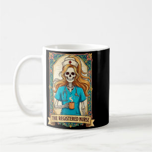 De Geregistreerde Verpleegster Tarotkaart Skelet V Koffiemok