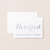 De gereserveerde plaats van de Lijst van de Wedden Folie Kaarten (Voorkant met envelop)