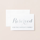 De gereserveerde plaats van de Lijst van de Wedden Folie Kaarten (Met envelop)