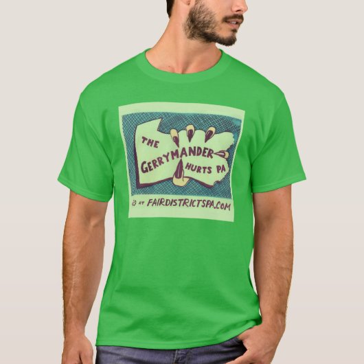 De Gerrymander Kwetst PA FDPA T-shirt (Voorkant)