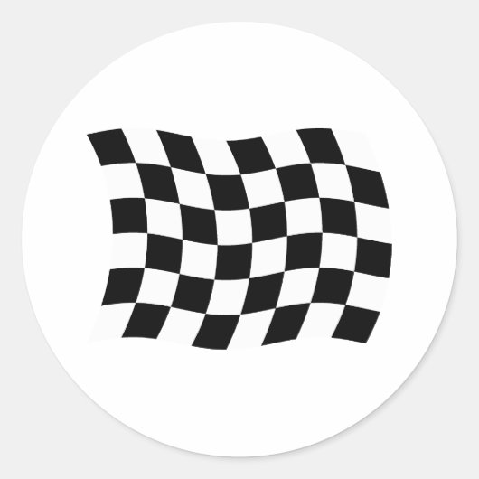 De geruite vlag sticker (Voorkant)