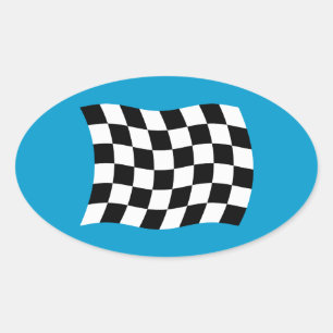 De geruite vlag sticker