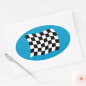 De geruite vlag sticker (Envelop)