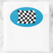 De geruite vlag sticker (Tas)