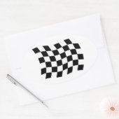 De Geruite Vlag Sticker (Envelop)