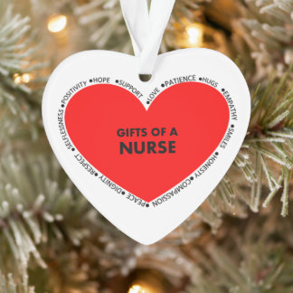De geschenken van een Nurse Heart Shaped Ornament