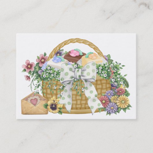 De geschenkmand - SRF Visitekaartje (Voorkant)