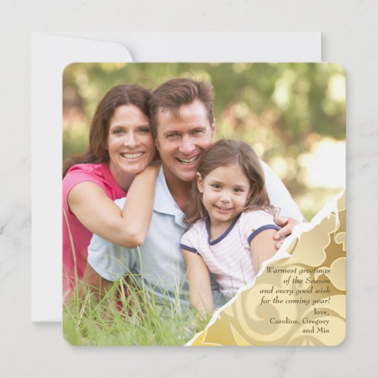 De gescheurde Kaart van de Vakantie van de Foto (Voorkant)