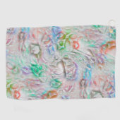 De gescheurde pixel in gekleurde textuur over van- golfhanddoek (Horizontaal)