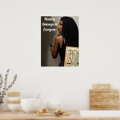 De geschiedenis behoort tot iedereen poster (Keuken)