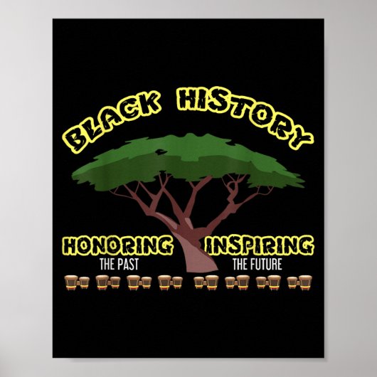 De geschiedenis eren: Black History Month Poster (Voorkant)