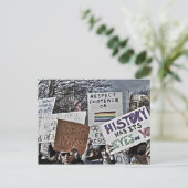 De geschiedenis heeft zijn ogen op u gericht briefkaart (Staand voorkant)