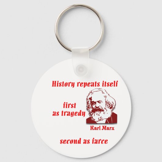 De geschiedenis herhaalt zichzelf sleutelhanger (Voorkant)