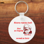De geschiedenis herhaalt zichzelf sleutelhanger (Voorkant)