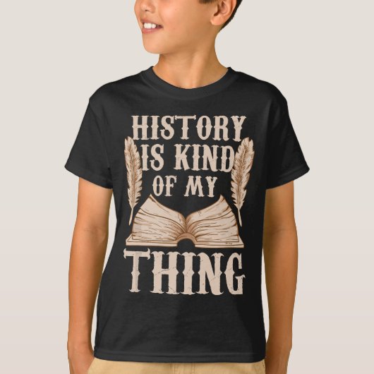 De geschiedenis is een soort van mijn leraar Nerd T-shirt (Voorkant)