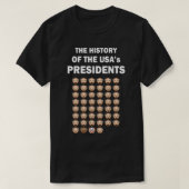 De geschiedenis van de Amerikaanse Presidenten Emo T-shirt (Design voorkant)