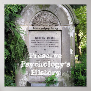 De geschiedenis van de psychologie behouden poster