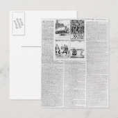 De geschiedenis van de Slag bij Worcester Briefkaart (Voorkant / Achterkant)