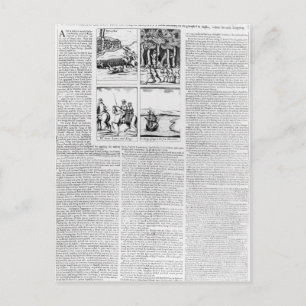 De geschiedenis van de Slag bij Worcester Briefkaart