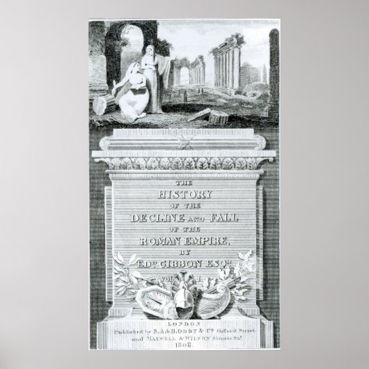 De geschiedenis van Decline en de Herfst van Roman Poster (Voorkant)