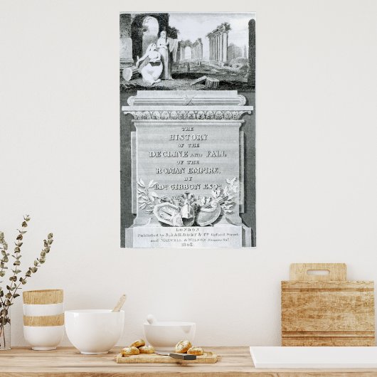 De geschiedenis van Decline en de Herfst van Roman Poster (Keuken)