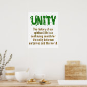 De geschiedenis van ons Spirituele leven - Unity Q Poster (Keuken)